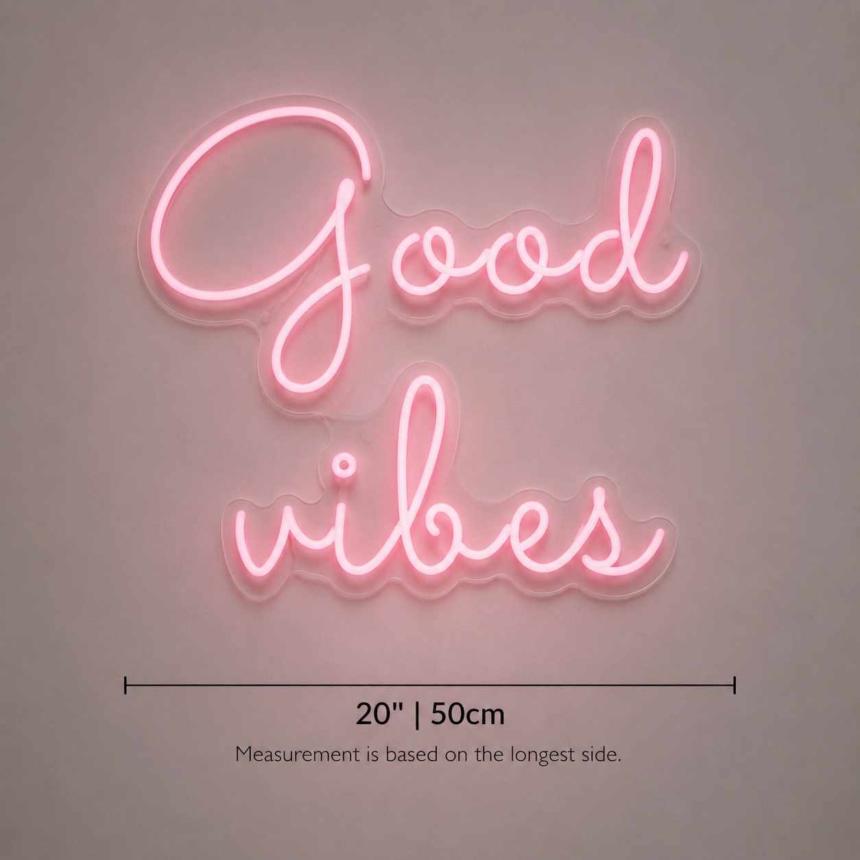 Good Vibes Home Decor Sign LED Neon Sign - 04 Size Image