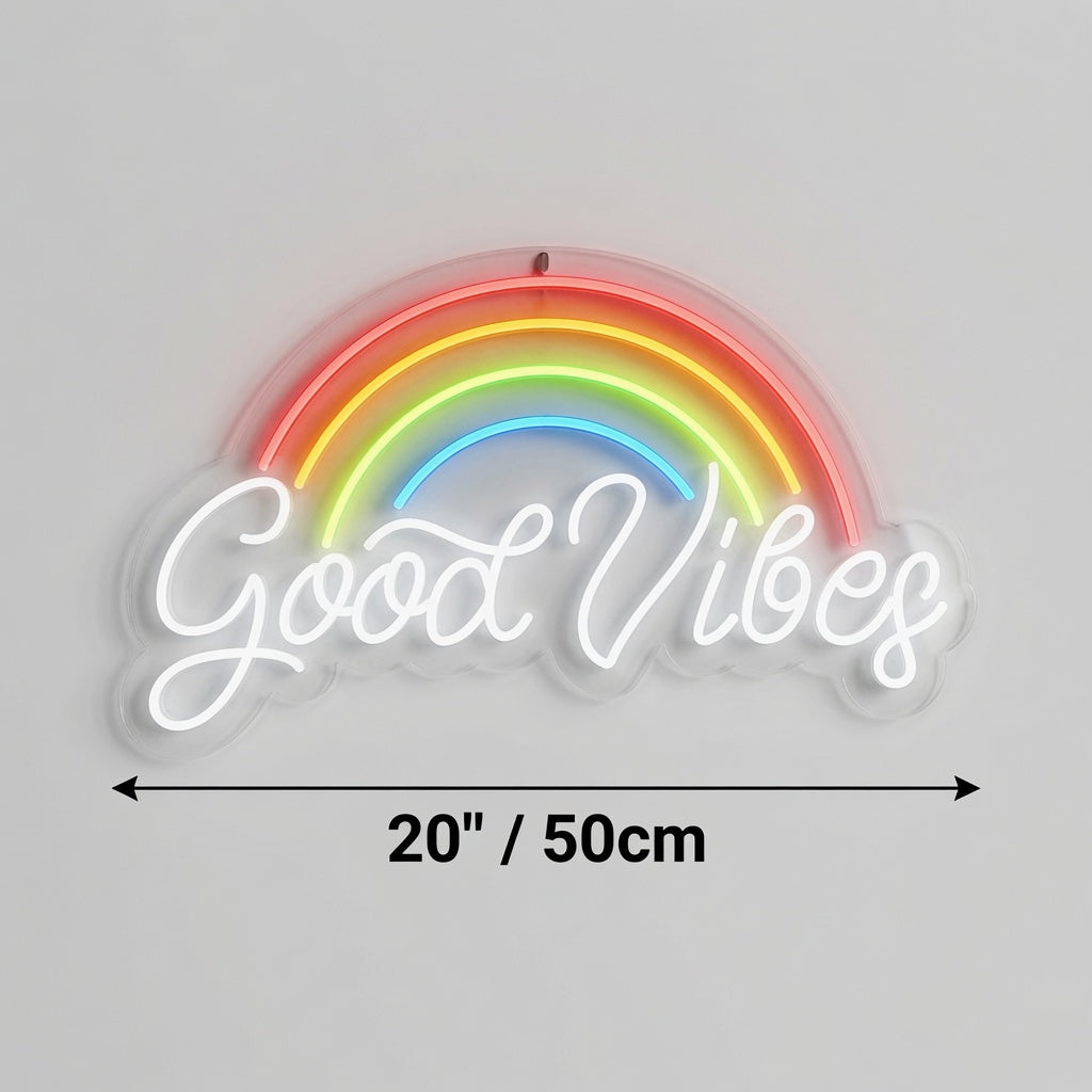 Good Vibes LED Neon Sign Home Wall Art - 04 Size Image