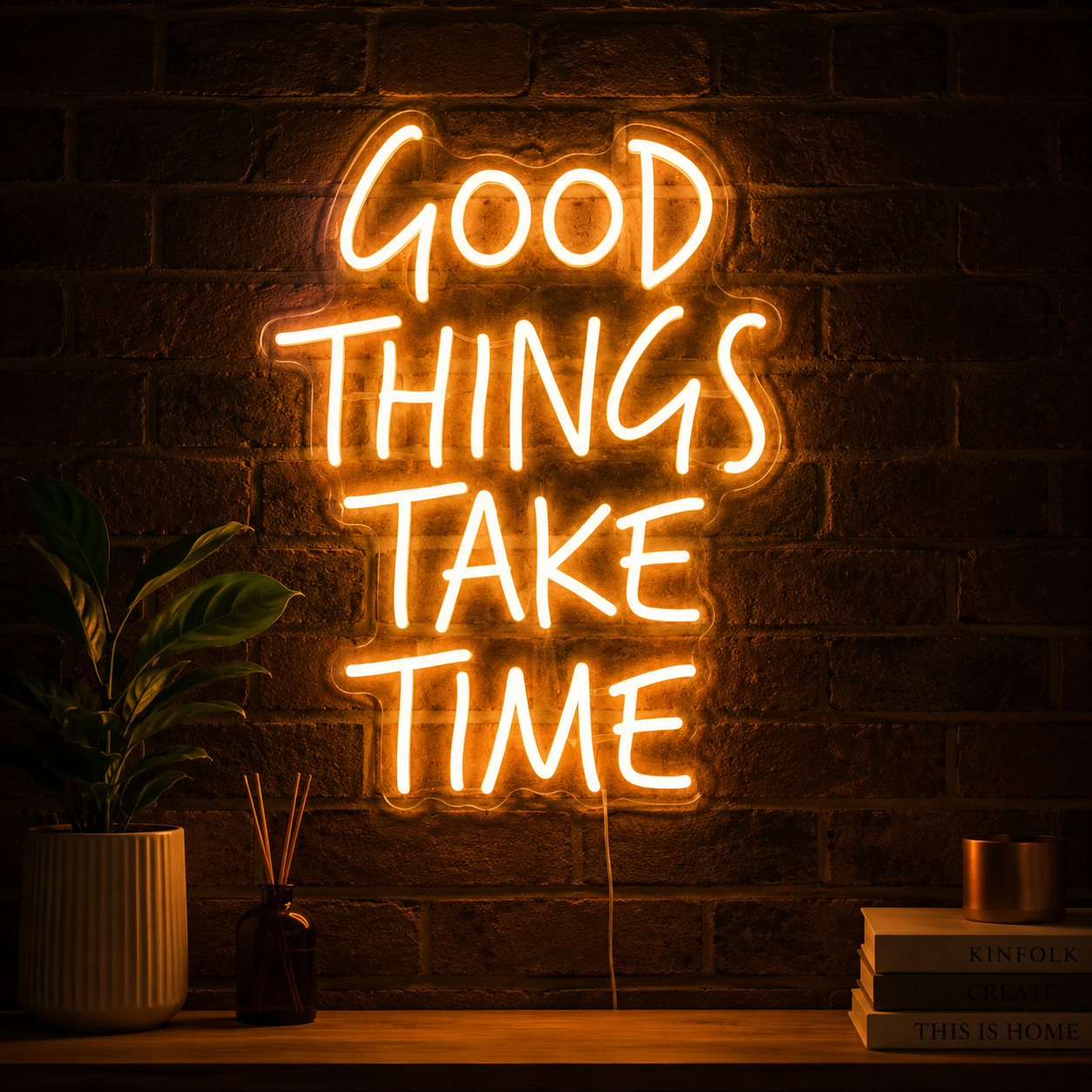 Good Vibes Lettering Decor Sign LED Neon Sign - 02 High-Converting Product Image