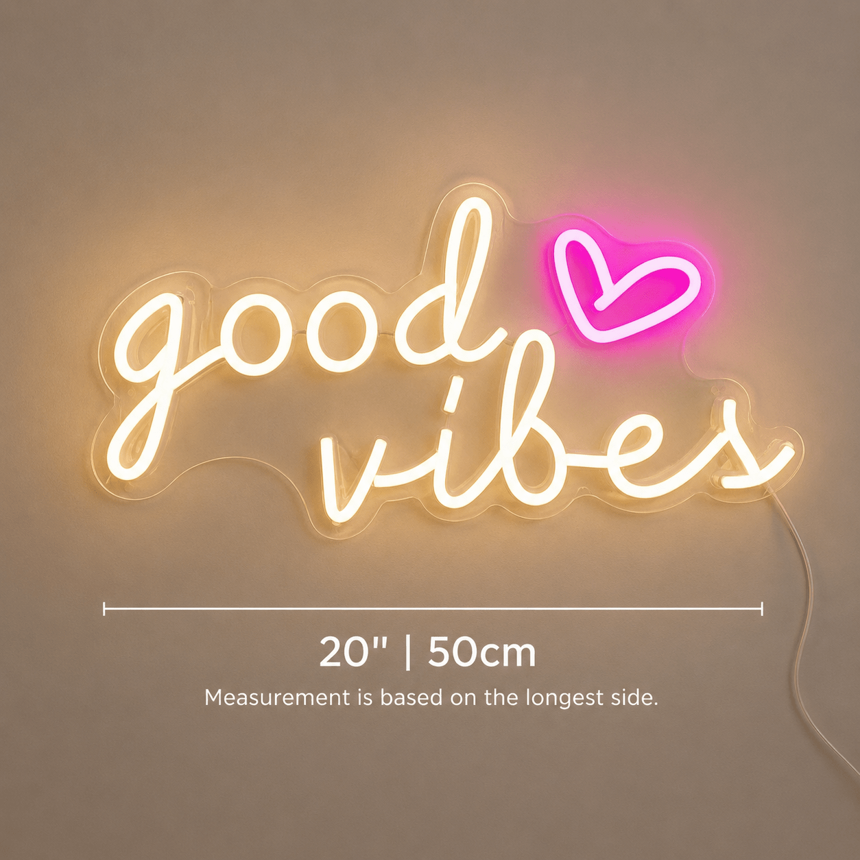 Good Vibes Minimal LED Neon Sign - Shineneon