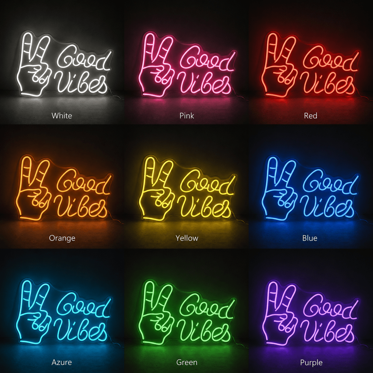 Good Vibes Modern LED Neon Sign - Shineneon