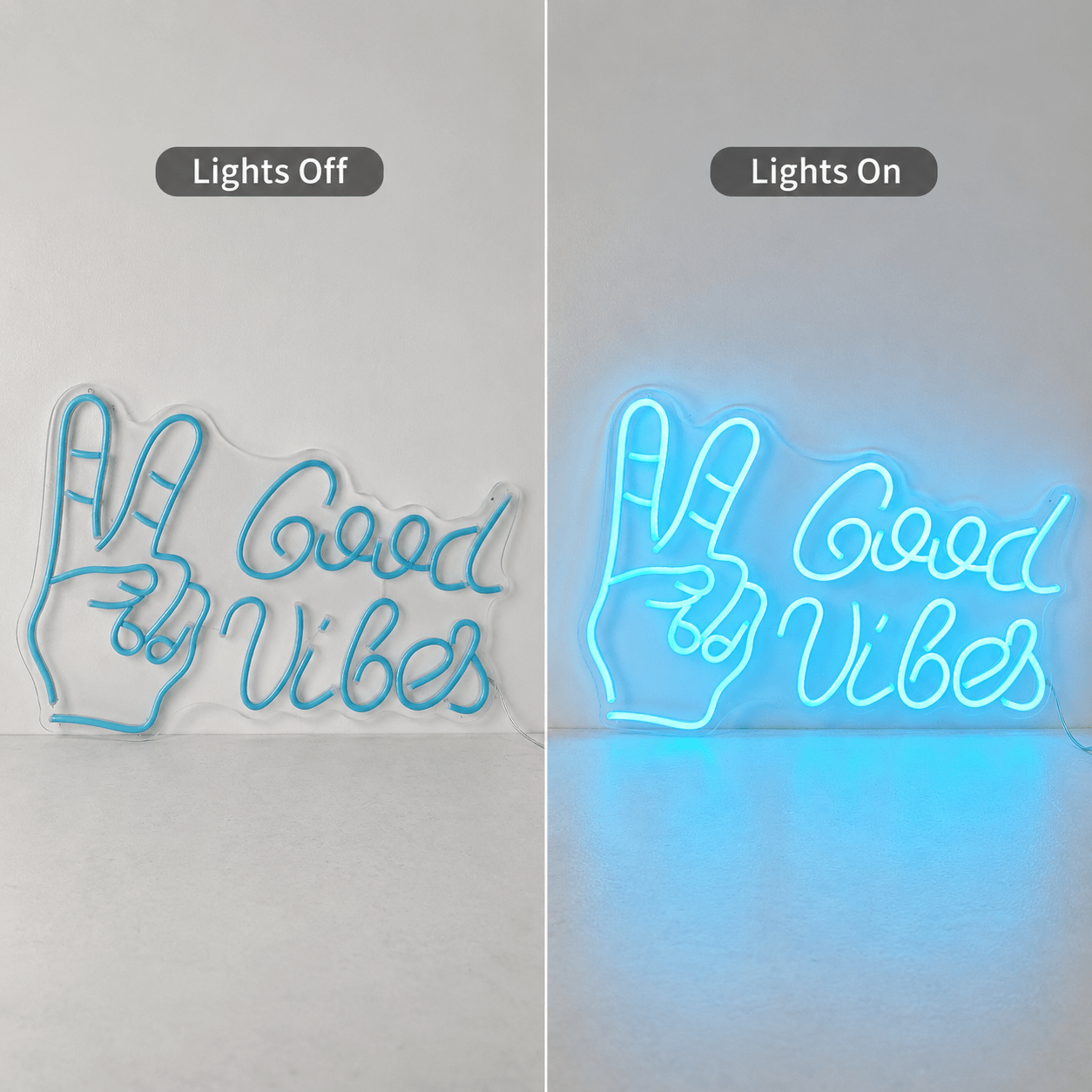Good Vibes Modern LED Neon Sign - Shineneon
