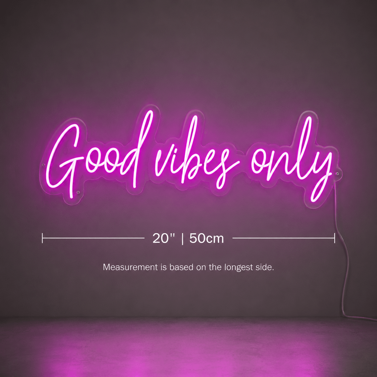 Good Vibes Only Acrylic Decor Sign LED Neon Sign - Shineneon
