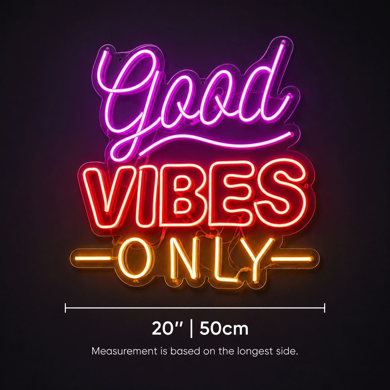 Good Vibes Only Apartment Decor LED Neon Sign - Shineneon