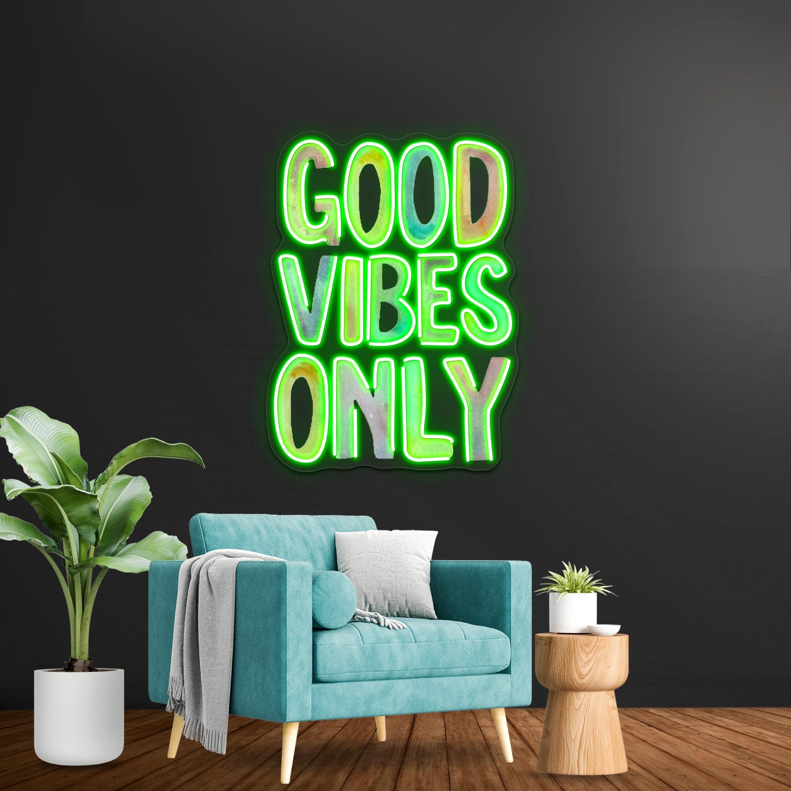 Good Vibes Only Artwork Large Neon Signs - Shineneon