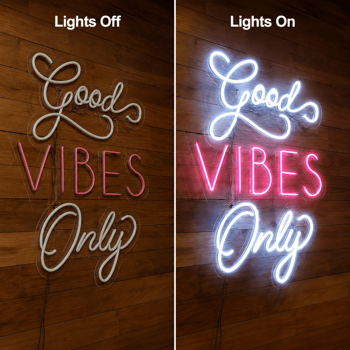 Good Vibes Only Bedroom LED Neon Sign - Shineneon