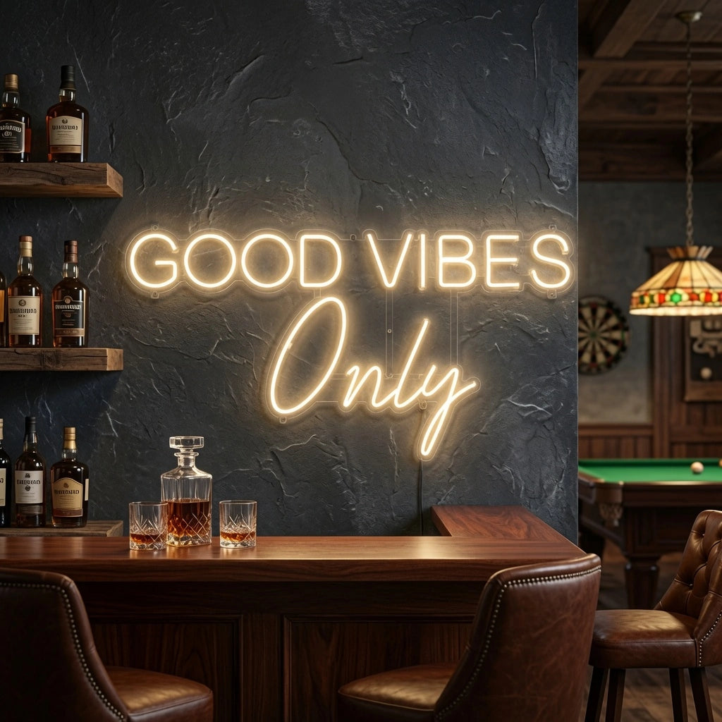 Good Vibes Only Business Wall Art LED Neon Sign - 02 High-Converting Product Image