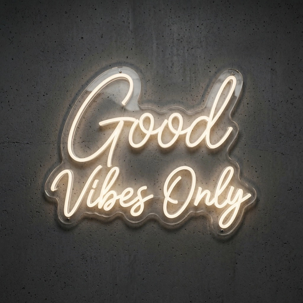 Good Vibes Only Commercial Wall Art LED Neon Sign - 01 Original Product Image