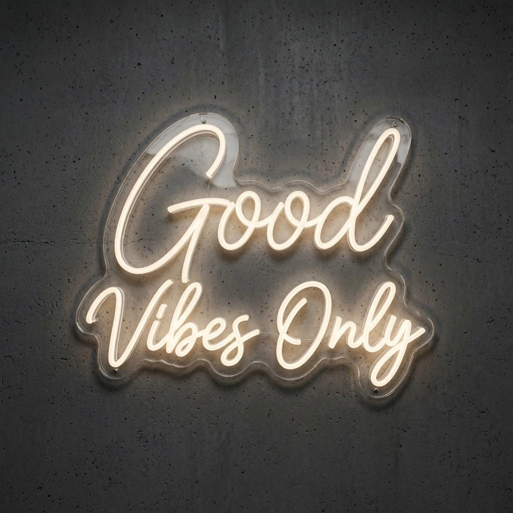Good Vibes Only Commercial Wall Art LED Neon Sign - Shineneon