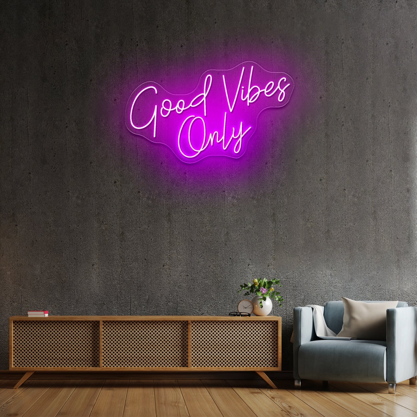Good Vibes Only Custom Neon Letters