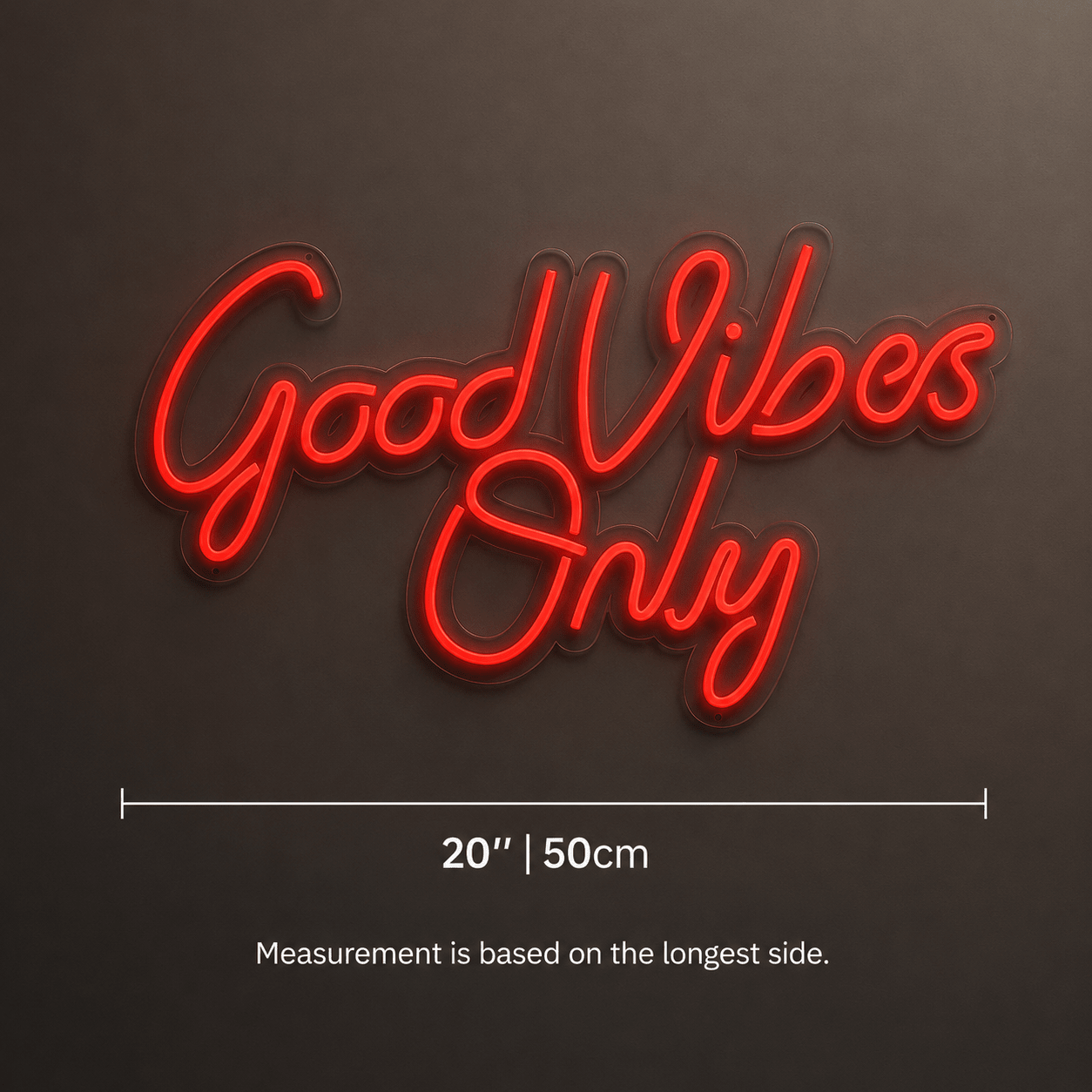 Good Vibes Only Cutout LED Neon Sign - Shineneon