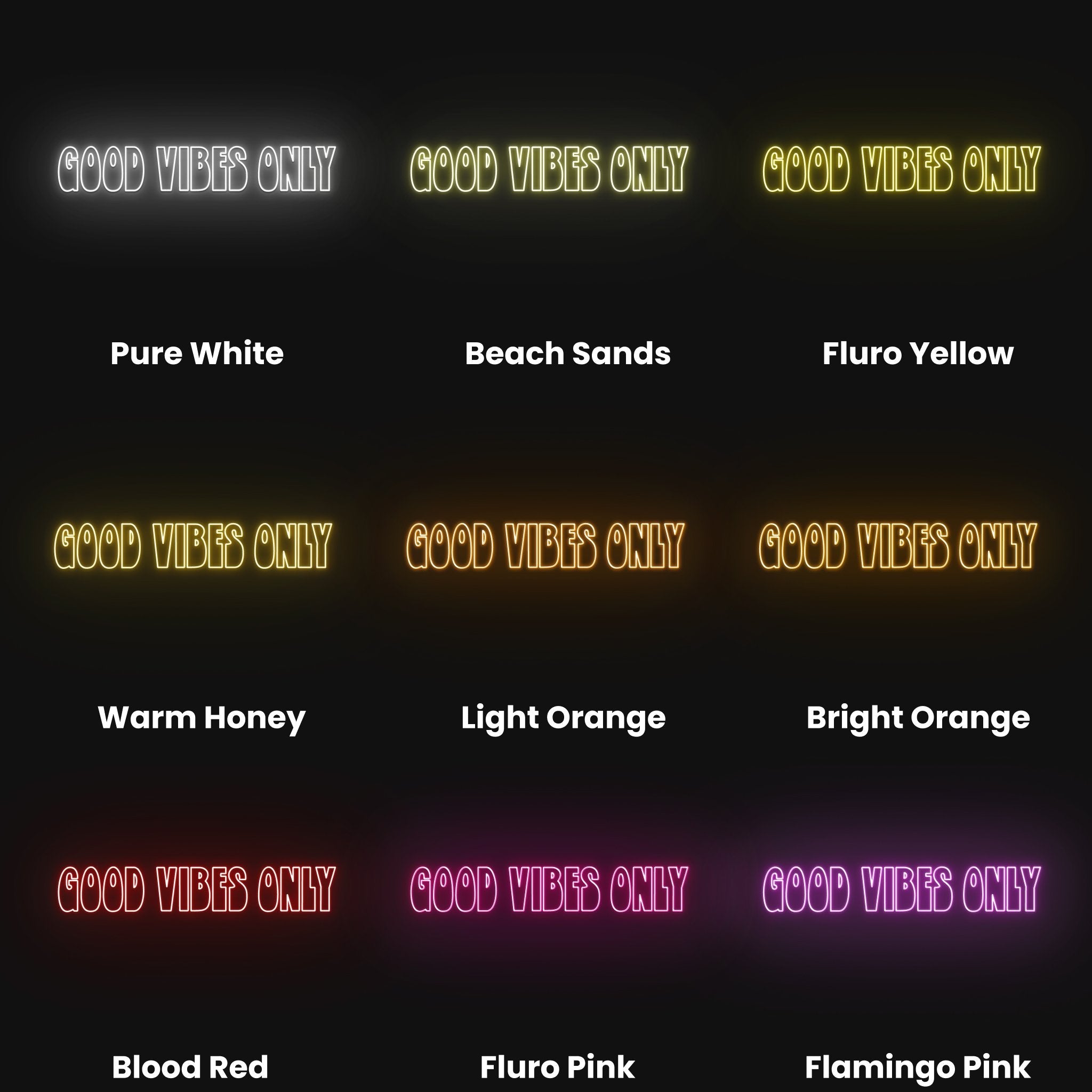 Good Vibes Only Ii Led Neon Sign | Shineneon