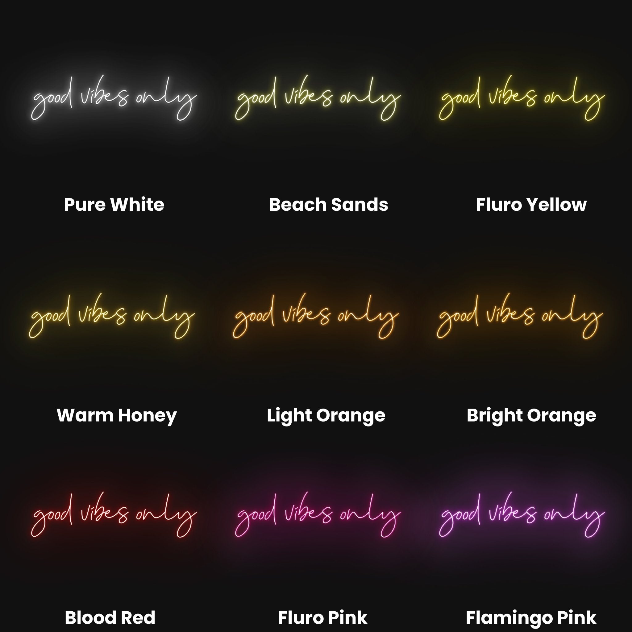 Good Vibes Only Led Neon Sign | Shineneon