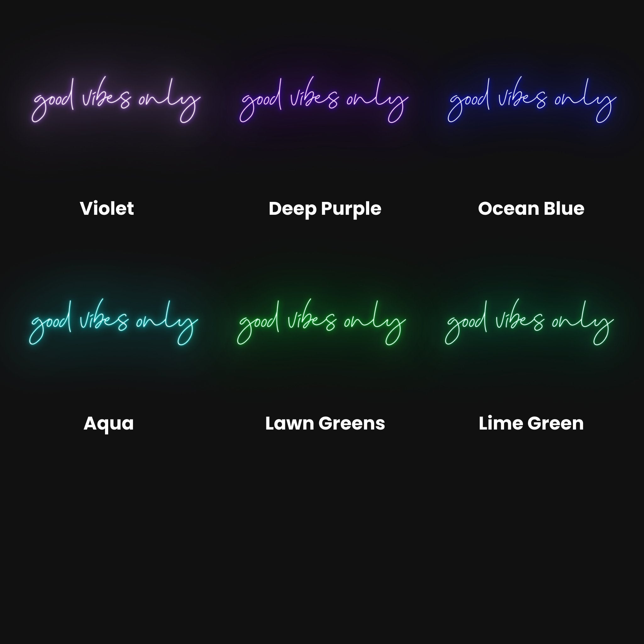 Good Vibes Only Led Neon Sign | Shineneon