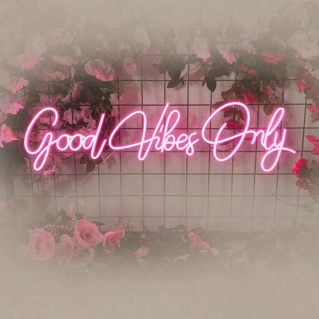 Good Vibes Only LED Neon Sign Bedroom Decor - 01 Original Product Image