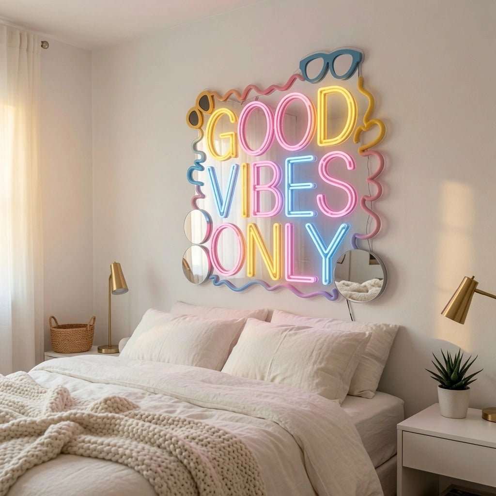 Good Vibes Only LED Neon Sign Bedroom Decor Wall Decor - Shineneon