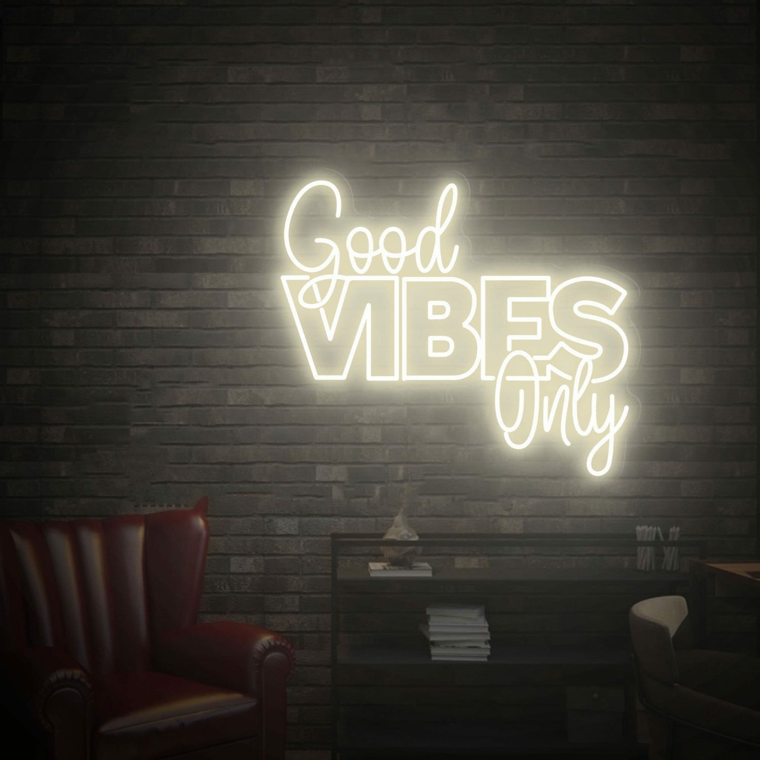 Good Vibes Only Led Neon Sign For Bars - Shineneon