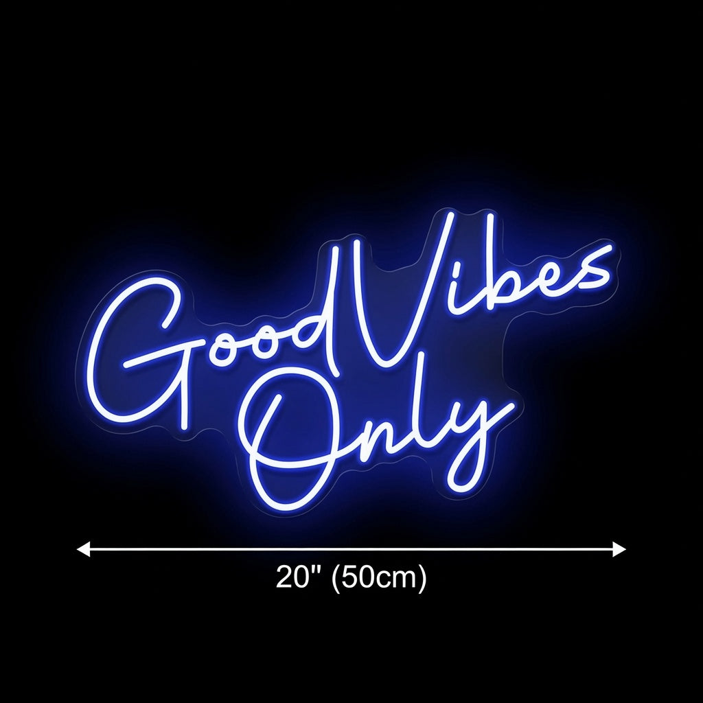 Good Vibes Only LED Neon Sign Living Room Decor Wall Neon Sign - 04 Size Image