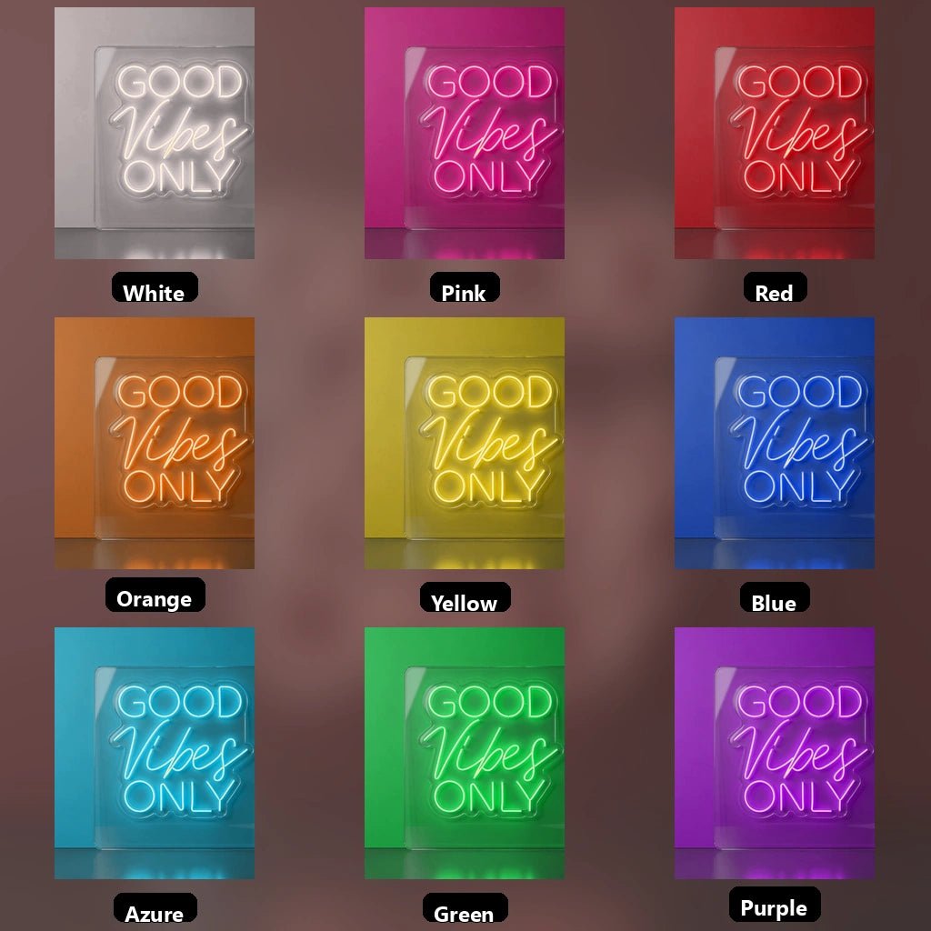 Good Vibes Only LED Neon Sign Wall Art Wall Decor - Shineneon