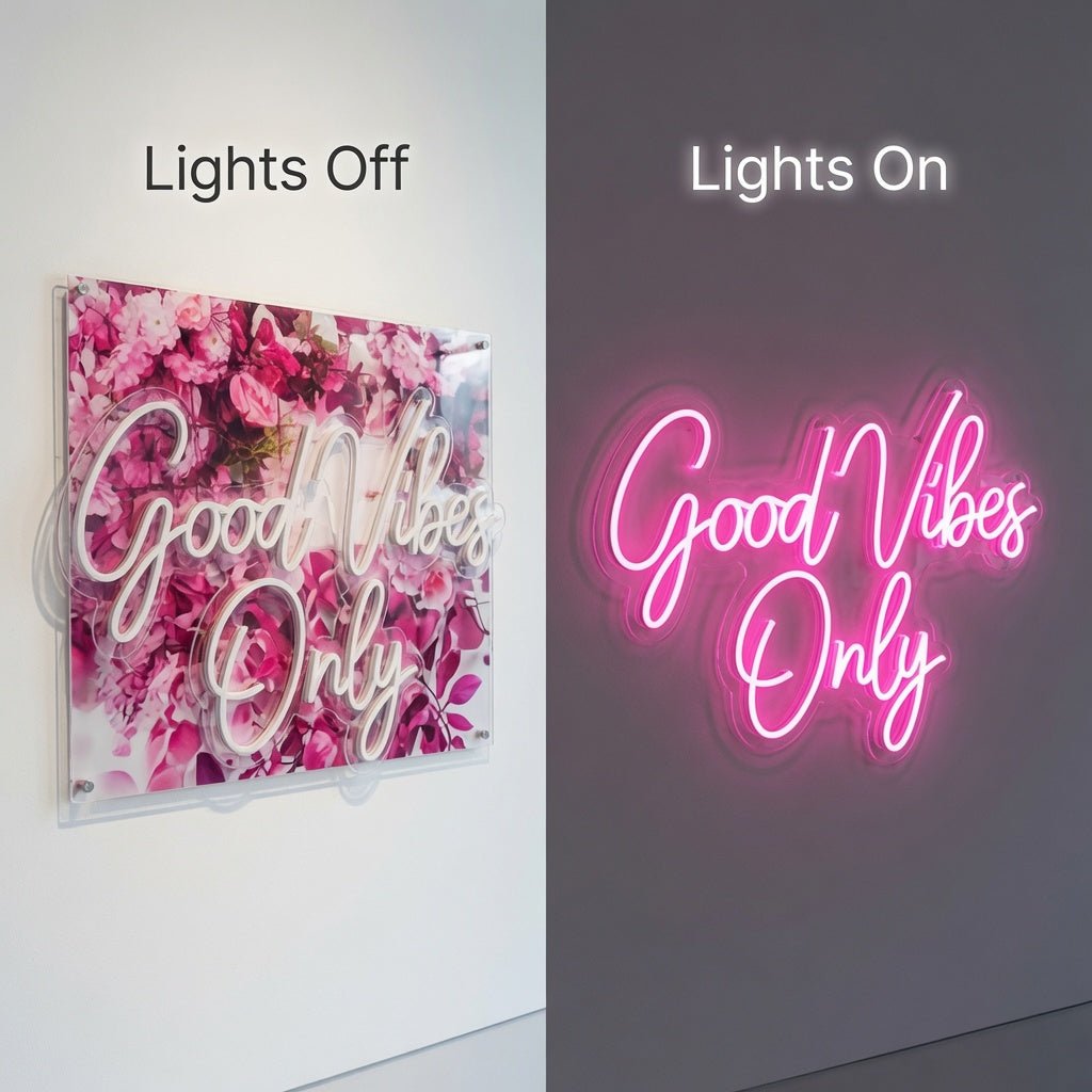 Good Vibes Only LED Neon Sign Wall Art Wall Neon Sign - Shineneon