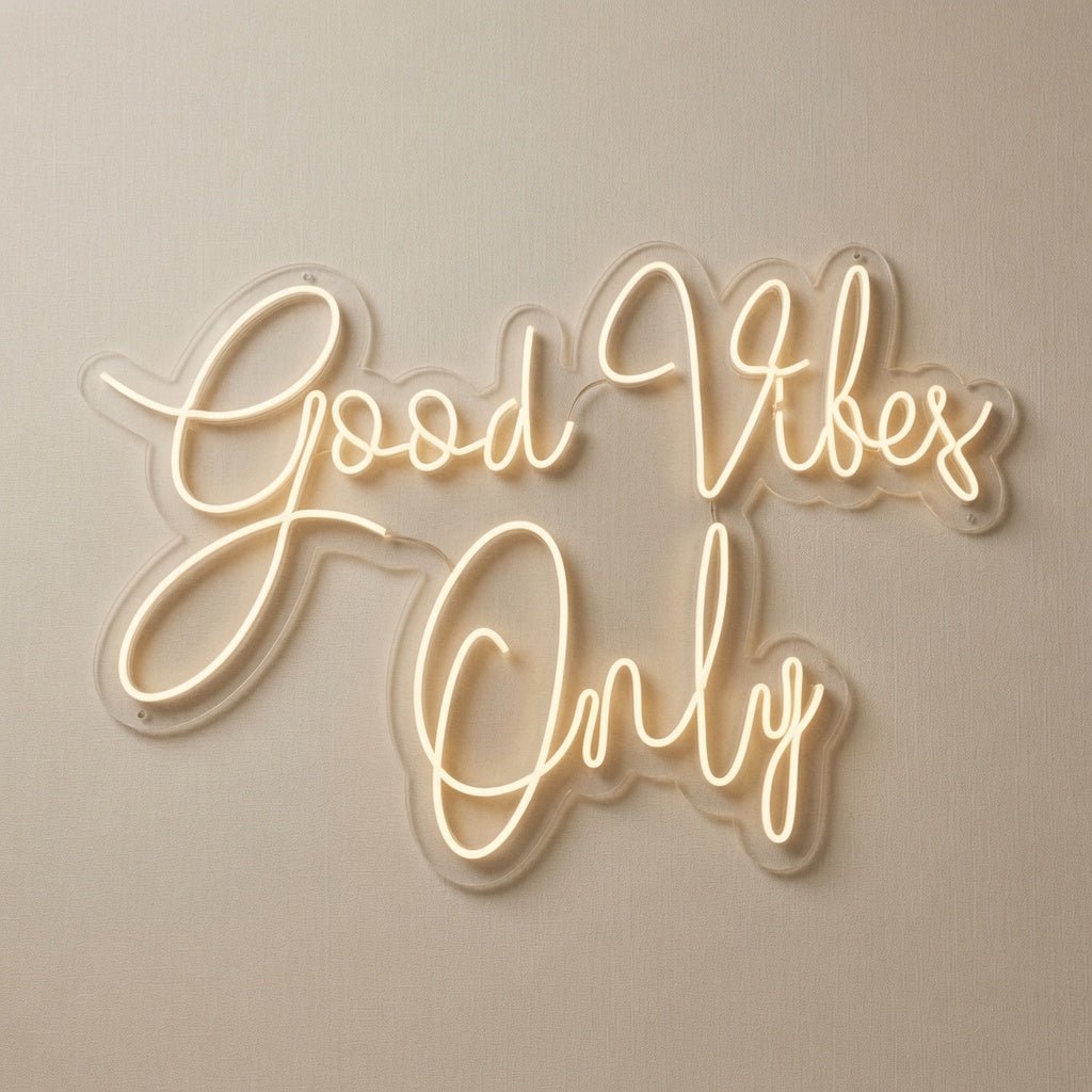 Good Vibes Only Mounted LED Neon Sign - Shineneon