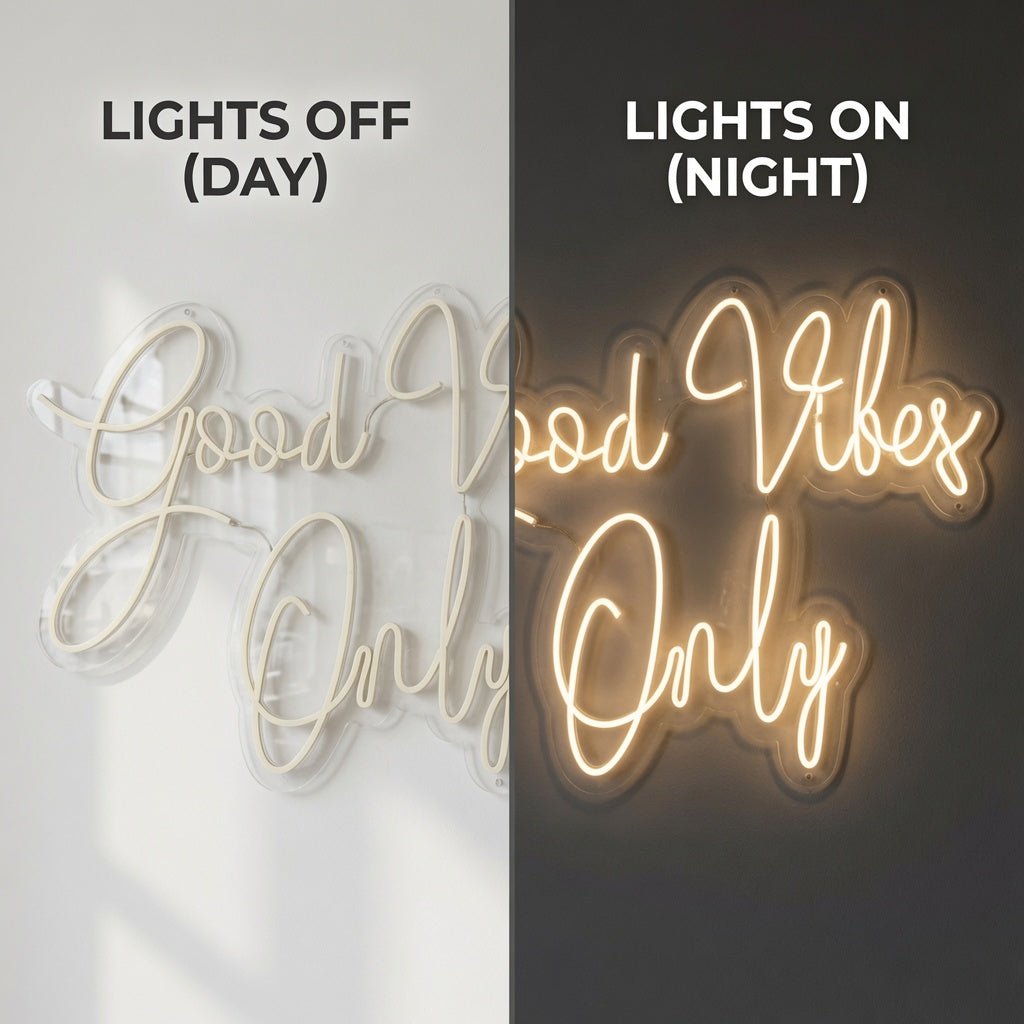Good Vibes Only Mounted LED Neon Sign - Shineneon