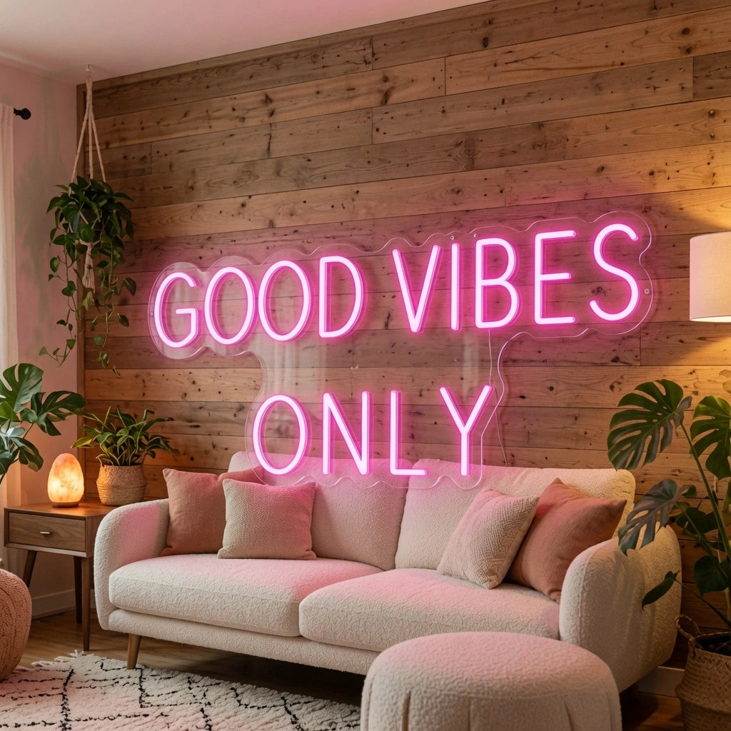 Good Vibes Only Room Decor LED Neon Sign Wall Neon Sign - 02 High-Converting Product Image