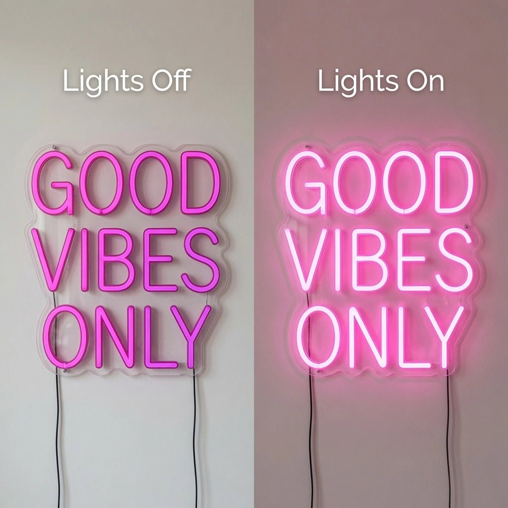 Good Vibes Only Room Decor LED Neon Sign Wall Neon Sign - Shineneon
