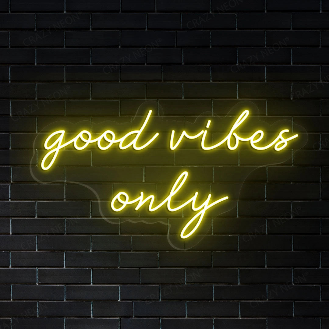 Good Vibes Only Sign Wall Art | Shineneon