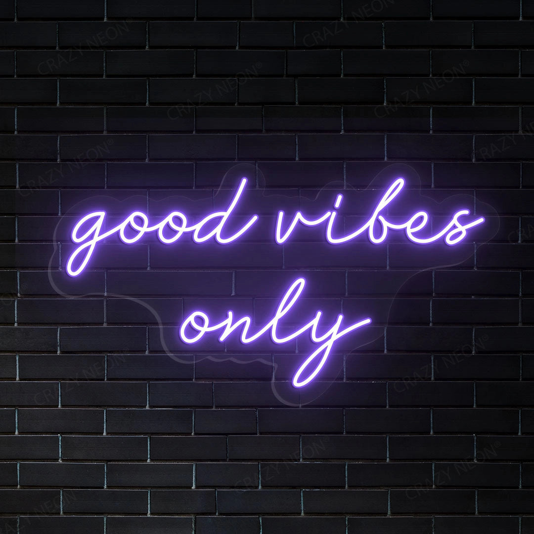 Good Vibes Only Sign Wall Art | Shineneon