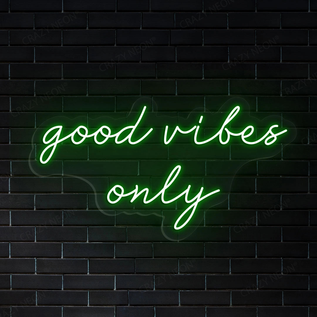 Good Vibes Only Sign Wall Art | Shineneon