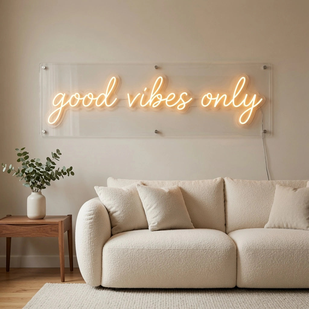 Good Vibes Only Wall Art LED Neon Sign - 02 High-Converting Product Image