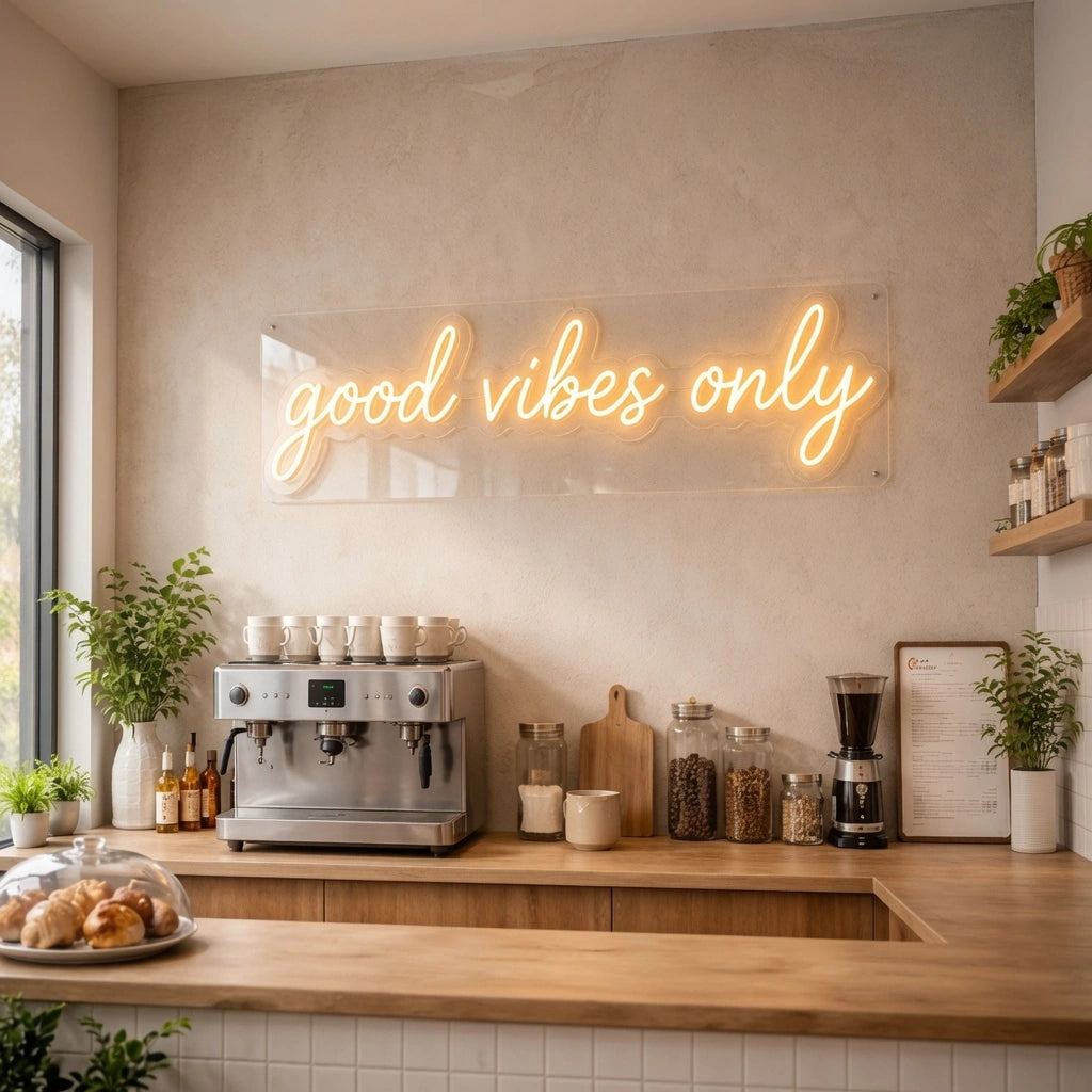 Good Vibes Only Wall Art LED Neon Sign Wall Neon Sign - 01 Original Product Image