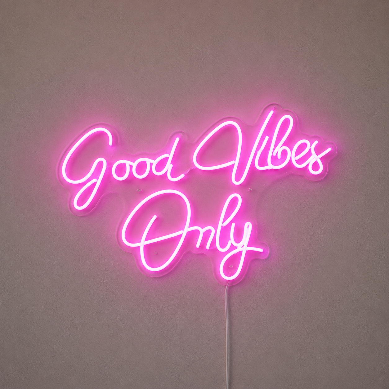 Good Vibes Script Bedroom Wall Art LED Neon Sign main product image