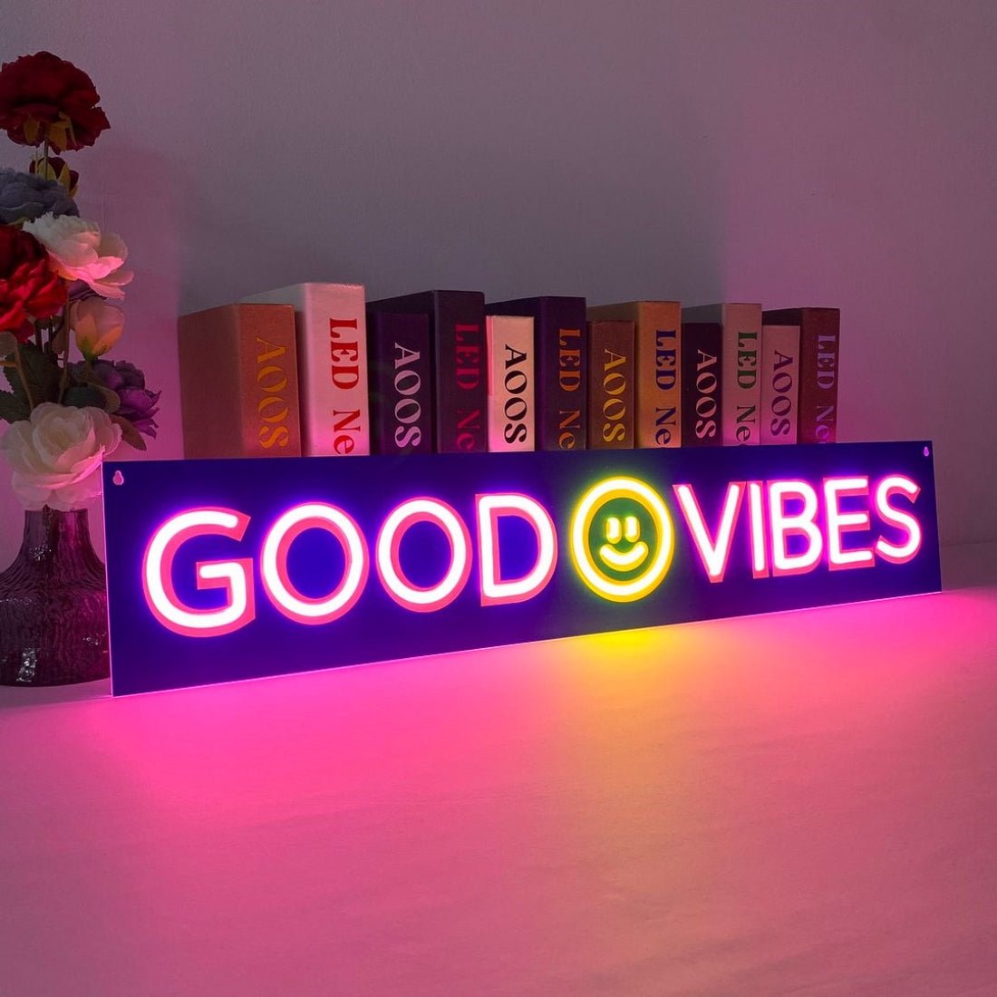 Good Vibes Smile Led Sign Business Neon Sign - Shineneon