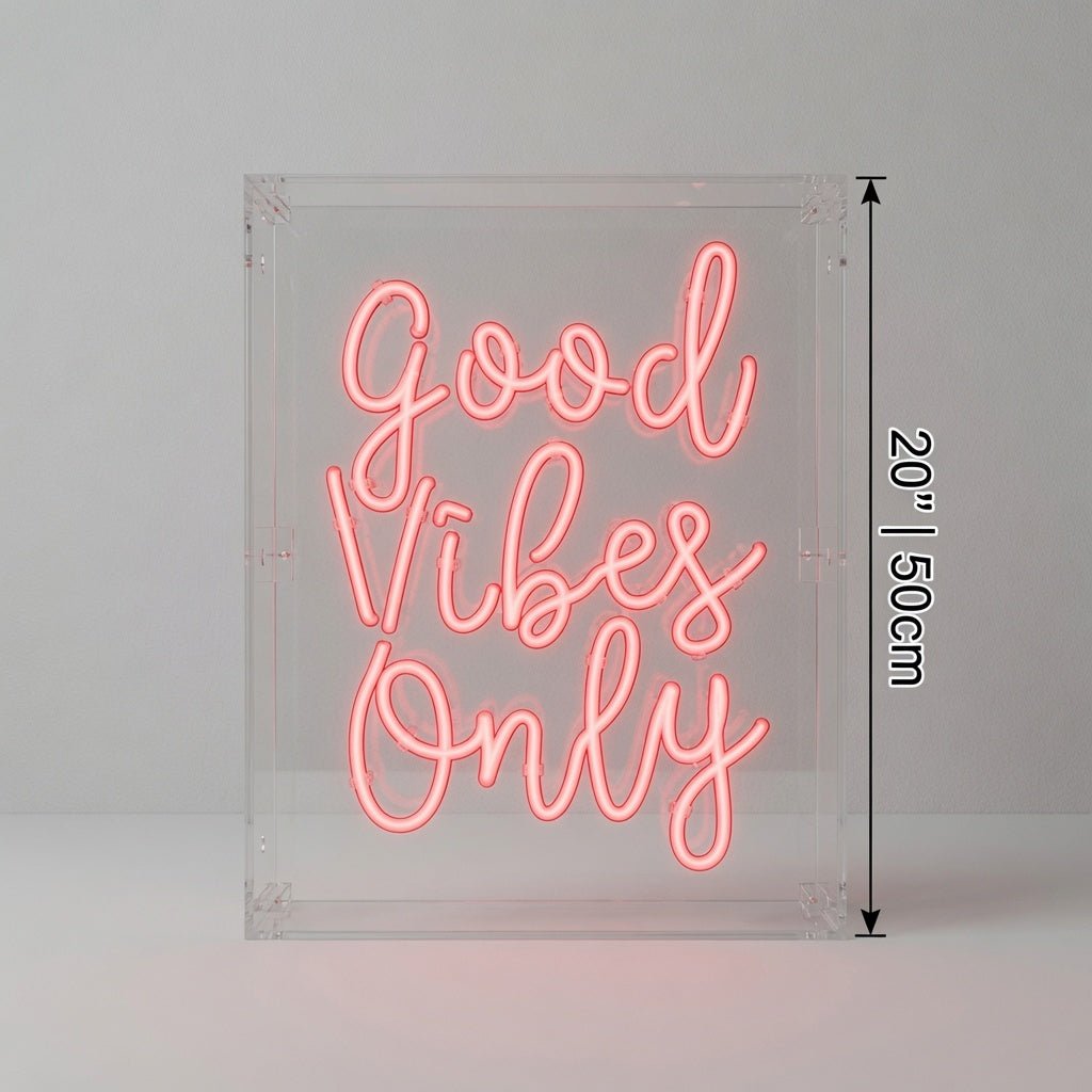 Good Vibes Word Wall Light LED Neon Sign - Shineneon