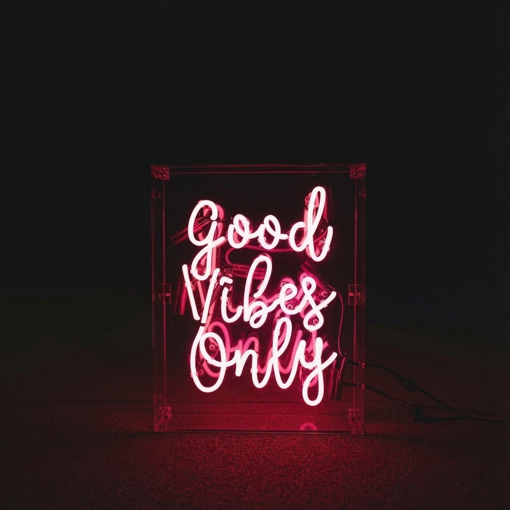 Good Vibes Word Wall Light LED Neon Sign - Shineneon