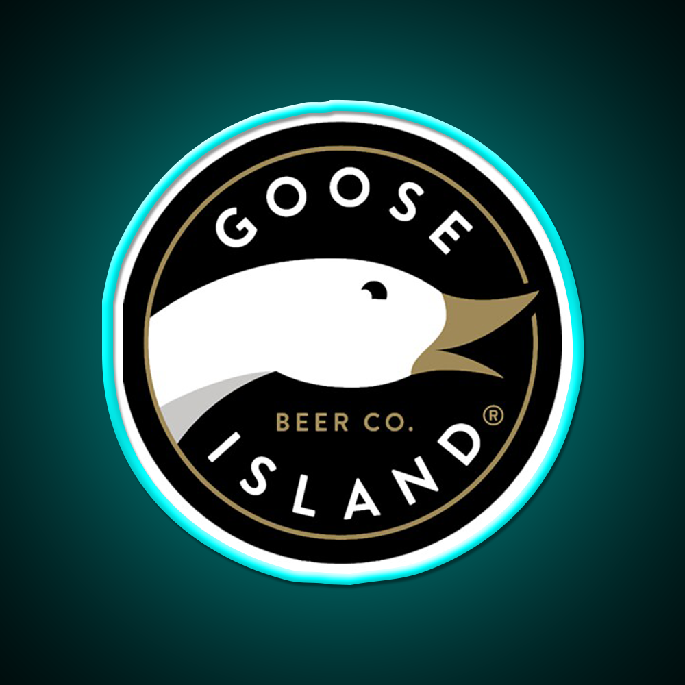 Goose Island Logo Beer Bar Decor Led Neon Sign Rgb Color