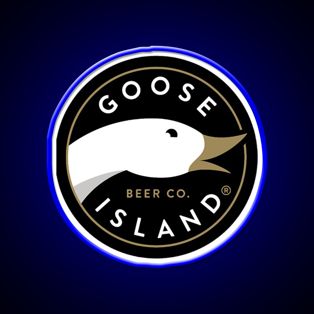 Goose Island Logo Beer Bar Decor Led Neon Sign Rgb Color