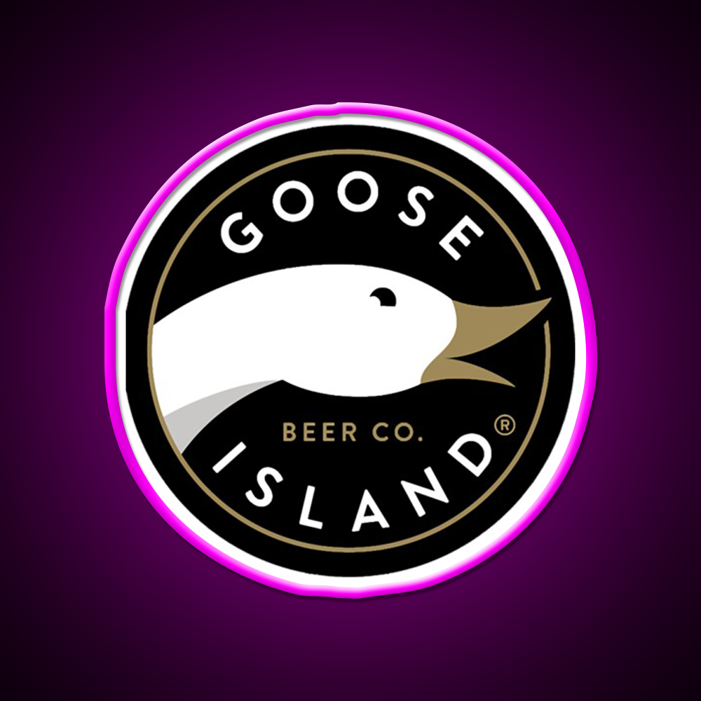 Goose Island Logo Beer Bar Decor Led Neon Sign Rgb Color