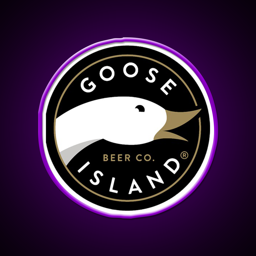 Goose Island Logo Beer Bar Decor Led Neon Sign Rgb Color