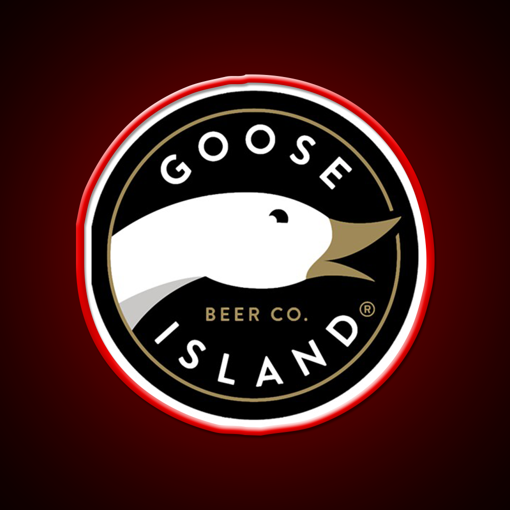 Goose Island Logo Beer Bar Decor Led Neon Sign Rgb Color