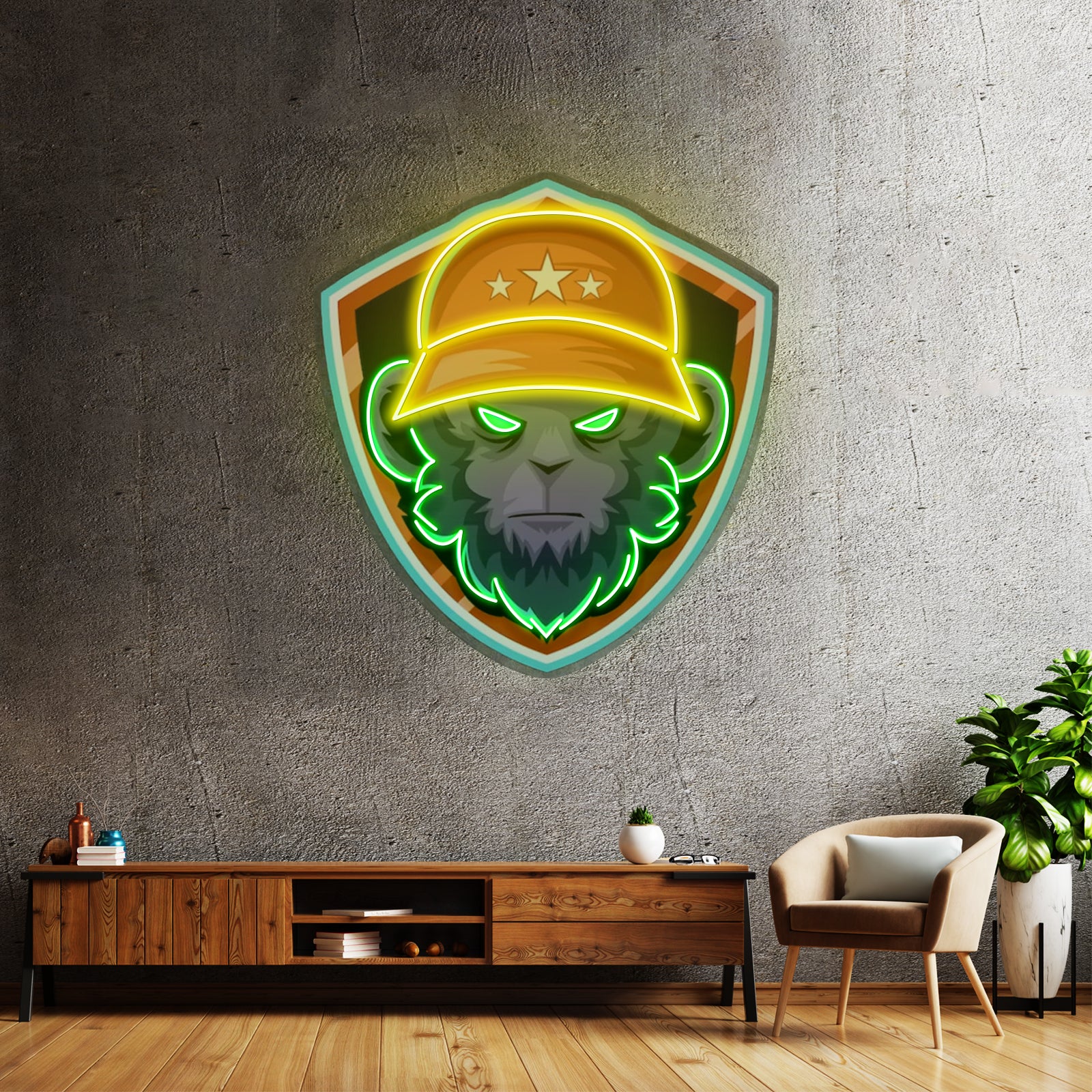 Gorilla Head Led Neon Sign Light Custom Led Signs