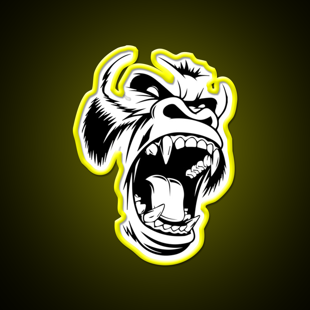 Gorilla Strong Gym Fitness Led Neon Sign Rgb Color