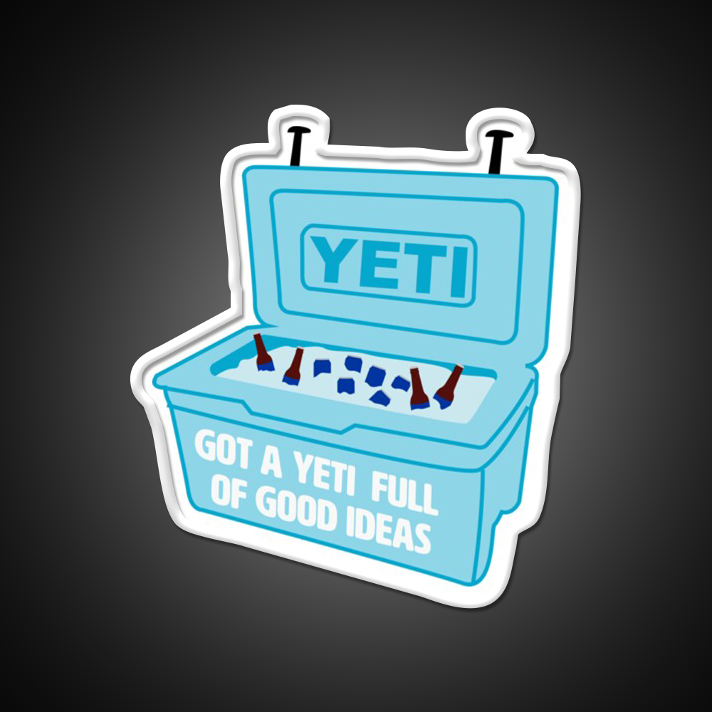 Got A Yeti Full Of Good Ideas Beer Bar Decor Led Neon Sign Rgb Color - LED neon sign view 11
