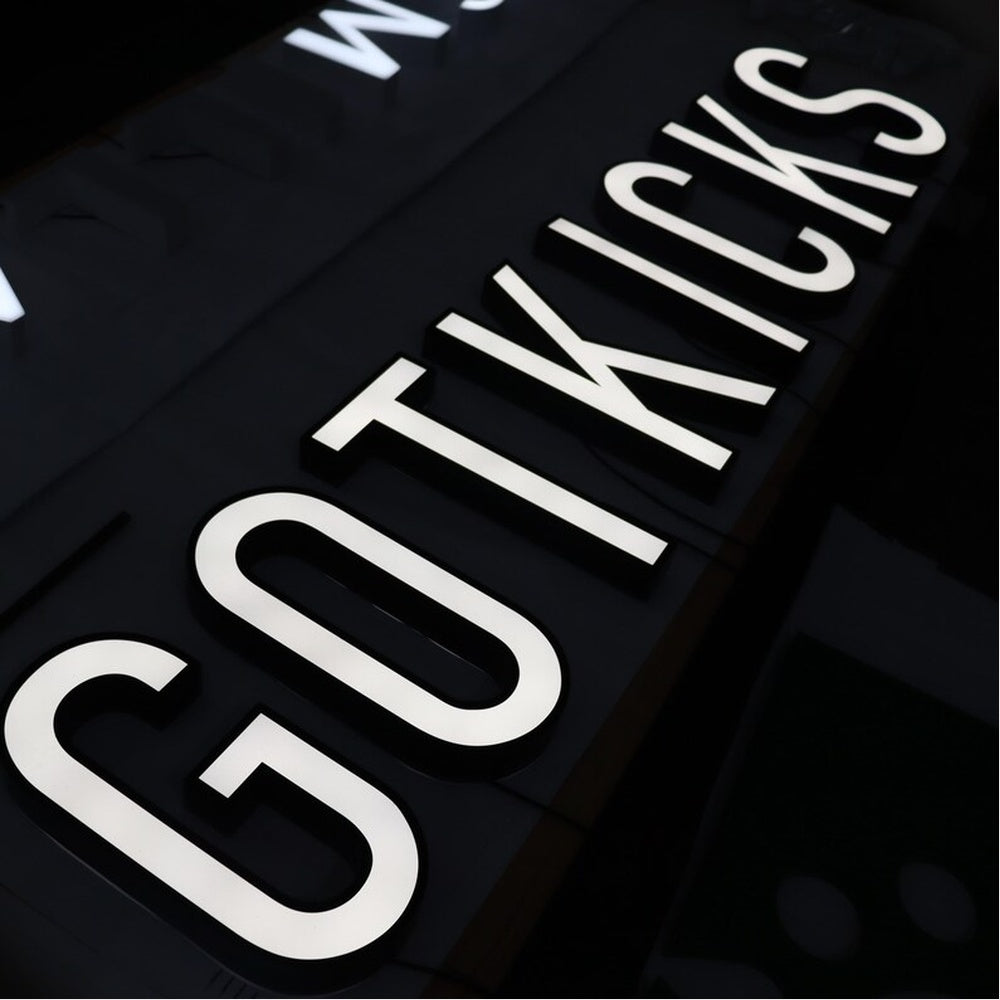Gotkicks 3D Frontlit And Backlit Channel Letter Led Light Sign