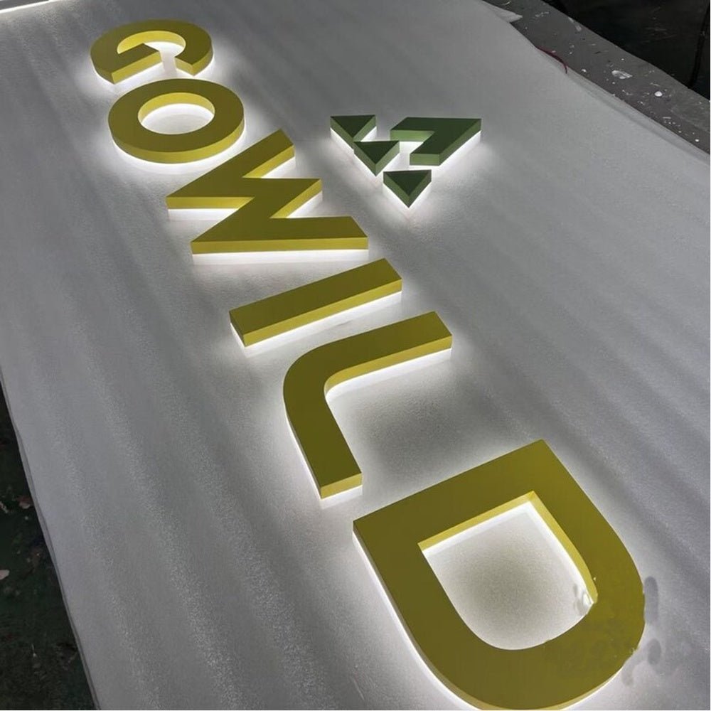 Gowild Logo 3D Backlit Channel Letters Led Light Sign - Shineneon