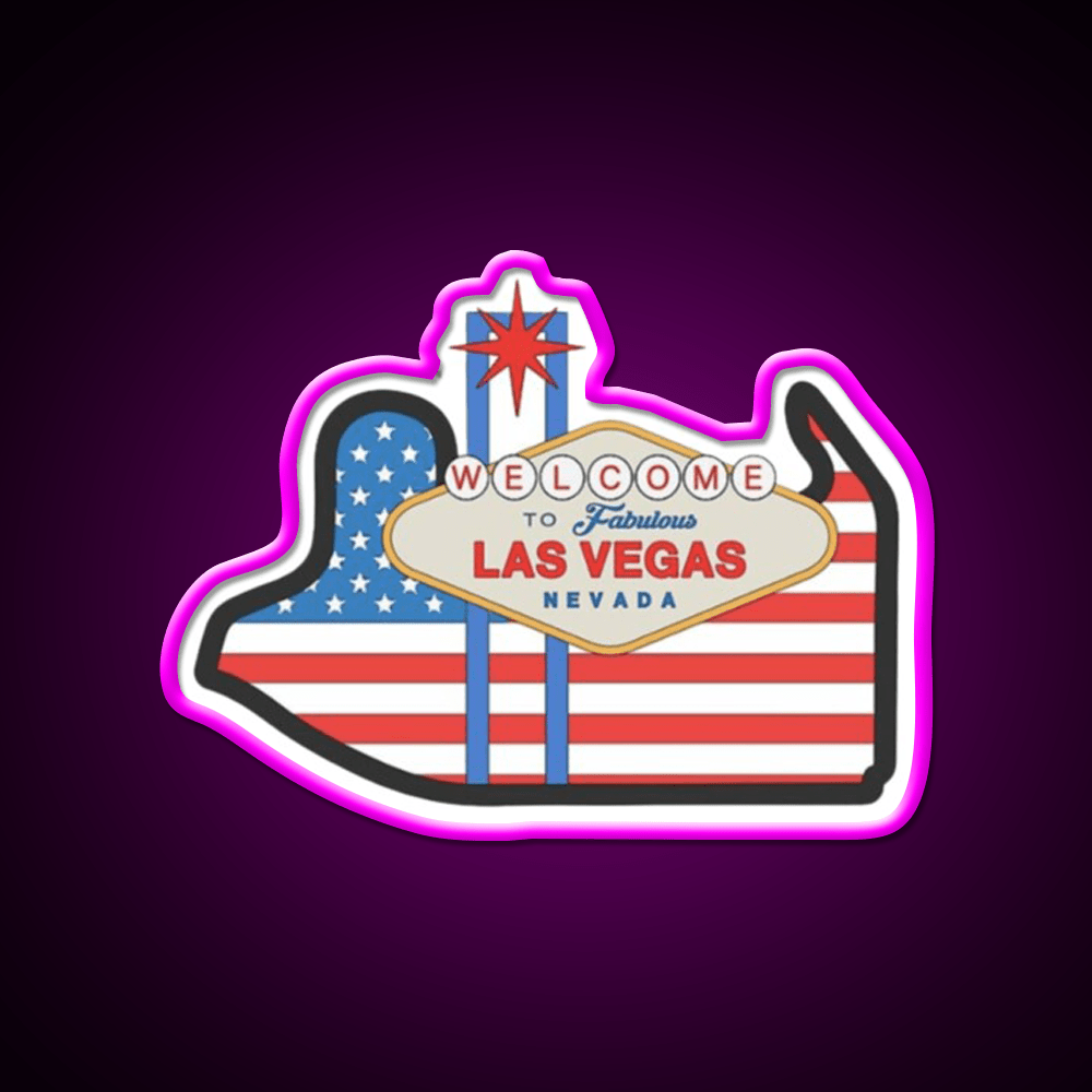 Gp Las Vegas Welcome Led Neon Sign Open Sign Rgb Color - Shineneon