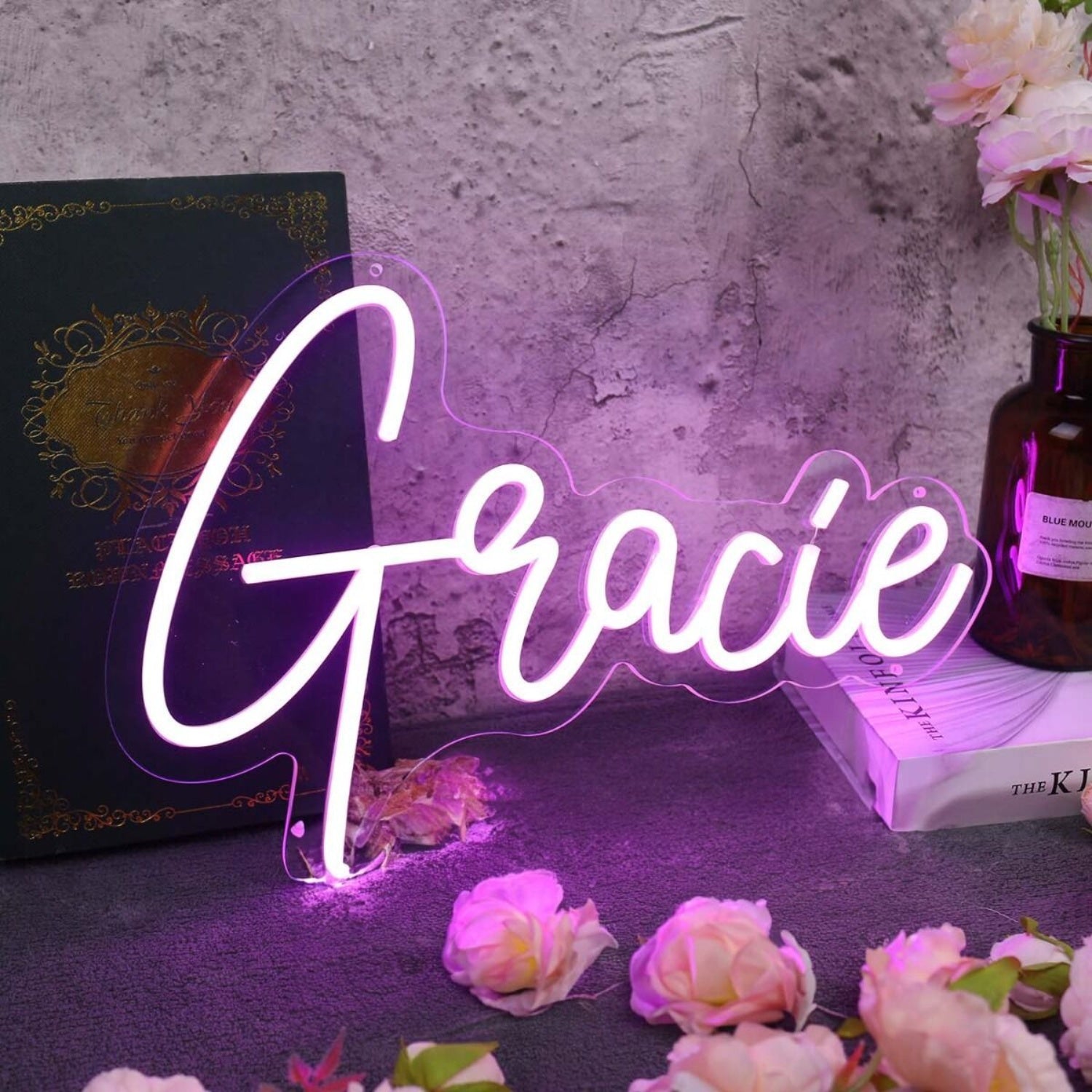 Gracie Purple Led Neon Sign | Shineneon
