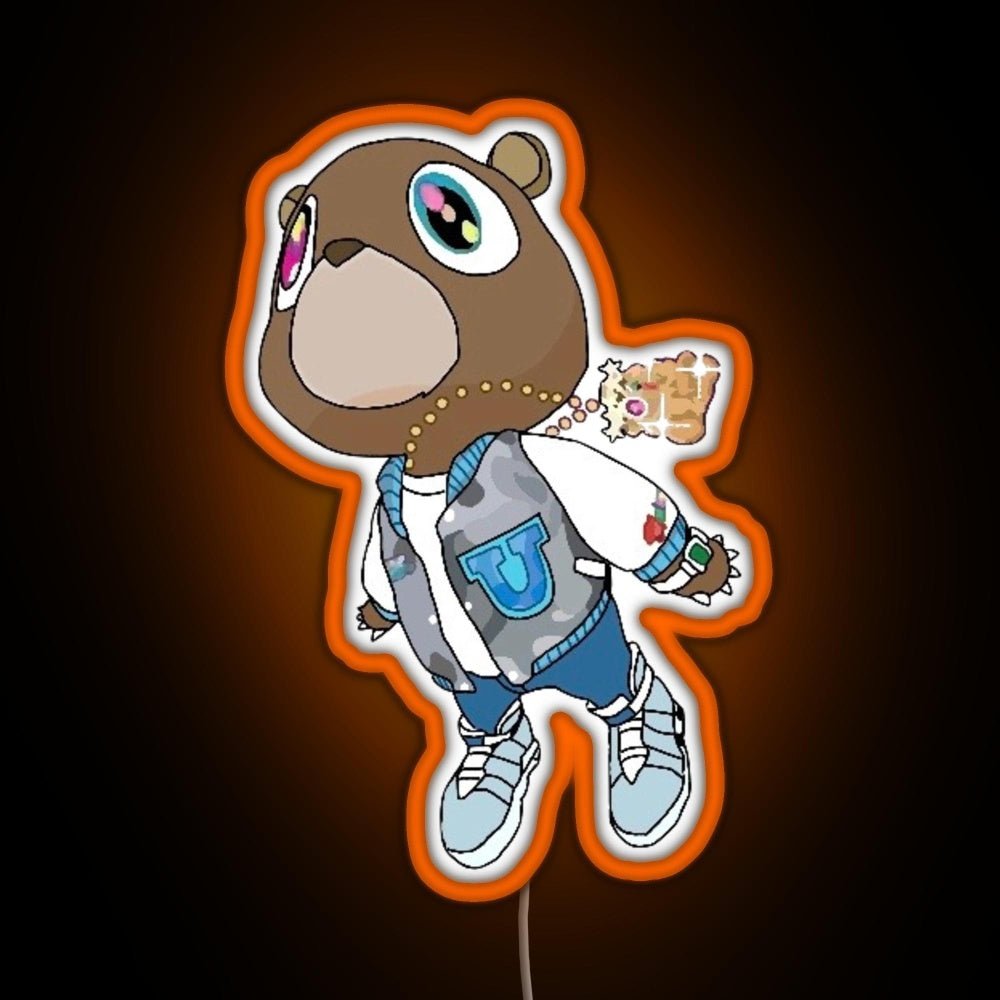 Graduation Bear Rgb Led Neon Sign Pop Wall Art Bar Wall Decor - Shineneon